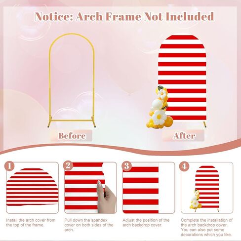 7.2 قدم قوس القوس غطاء خلفي سلس نسيج الأمواج الأفقية دنة ملائمة أغطية القوس الجولة أعلى القوس أغطية لحفل عيد الميلاد دش الطفل ديكور in Kuwait