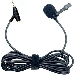 Corded Lavalier Microphone 3.5mm Clip On Mic for Voice Amplifier and 3.5 Auditory Devices