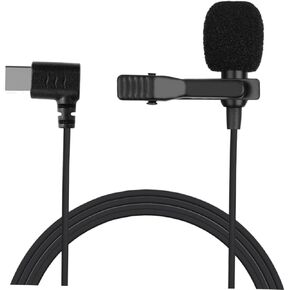 1pc Mini Wired Lavalier Microphone Type-c Connector Clip Condenser Mic for Smartphones Intelligent Noise Reduction for Streaming and Recording Easy to Use