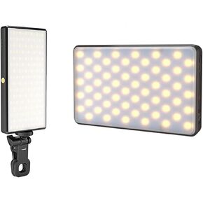 مصباح التصوير الفوتوغرافي LED ، مصباح لوحة قابلة للتصوير 2500‑9000K مع لوحة ضوء الكاميرا LED المشبك مع 1/4in المسمار محمولة كاميرا ضوء ملء الفيديو لمؤتمر الهاتف لايف