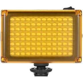 Mini Portable On-Camera LED Video Fill-in Panel 5400K/ 3200K CRI85+ with White & O Filters for Canon Nikon Sony DSLR Camera Camcorder