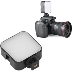Video Light On Camera, 6500K 49LEDs LED Camera Light Battery Powered, Portable Photography Lighting Light Panel Lamp for Live Streaming Video Recording