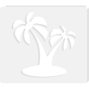 Palm Tree Router Templates, Acrylic Router Inlay Template for Woodworking, 5mm Thick Decorative Template Router Jig Woodworking Craft Tracing Stencils Guide Tool