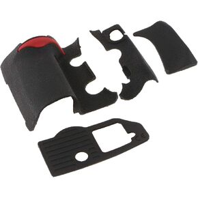 4 Pieces Front Rear Grip Rubber Shell Cover Unit Repair Part For Nikon D300S Digital Camera With Tape