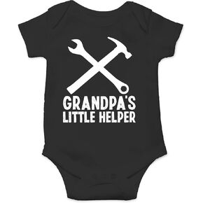 CBTwear Grandpa’s Little Helper - Baby Clothes - Funny Newborn Bodysuit Outfits for Boys and Girls in Saudi Arabia