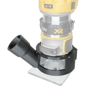 Hose Adapter, Fits DeWalt DCW600 Cordless Router, Large Window (Fits Festool 27 & 36mm)
