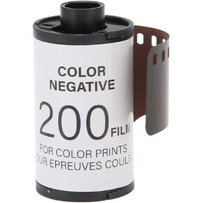 8 Sheets 35MM Camera Color Film CN200, Vintage 200 ISO Color Negative Film for 135 Camera, Definition and Medium Contrast, Ideal for Low and Fast Moving Subjects