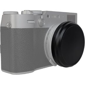 Foto&Tech Metal Lens Front Cover Fuji X100V Accessories, Fuji Lens Cap, Fuji X100V Lens Hood, X100V Lens Hood, X100V Lens Hood (Silver)