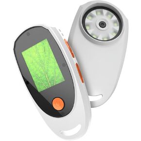 Handheld Digital Microscope with 2.0in Color Screen, Portable Digital Magnifying Glass 500X Magnification for Kids, Built in 8 LED Lights (Black)