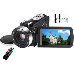 16X Digital Zoom Digital Camera 1080P Vlogging Camera with Charger, Stabilizer