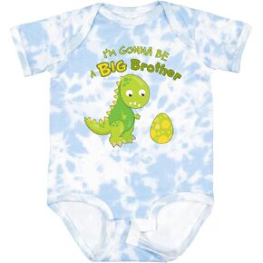 inktastic I'm Gonna Be a Big Brother-dino Baby Bodysuit