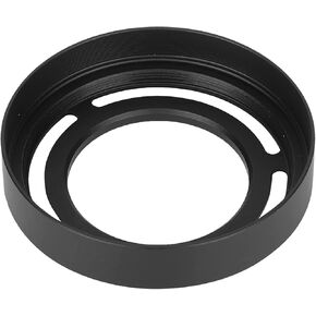 LHX10 Beautiful Appearance Hollow Metal Camera Lens Hood Detachable Lens Hood for Fuji X10/X20/X30 (Black)