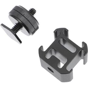 Homoyoyo Aluminum Alloy Camera Base Hot Shoe Interface 1/4'' Screw Tripod Mount for Flash Mount