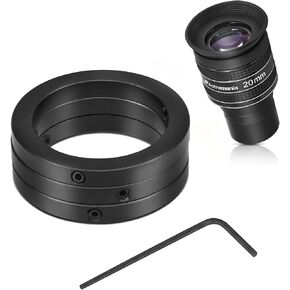 Astromania Telescope Eyepiece 20mm ، زاوية واسعة 58 درجة - حزمة مع - 1.25 بوصة تلسكوب العيون مجموعة الحلقات من ثلاثة