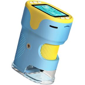 LED Light Portable Microscope with 32G Memory Compact Handheld Microscope Easy to Carry for Classroom & Field Studies