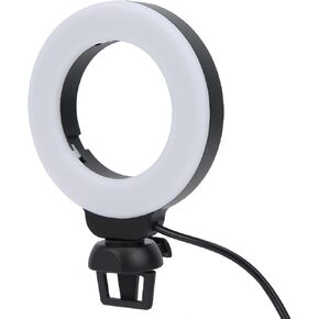 LED Light with Clip for Video C e Online Meeting, Selfie Light for Camera, 4in Fill Light with 3 Color Modes for Brighter Images