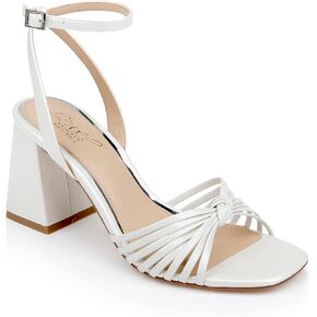 Jewel Badgley Mischka Nariah Cage Block Sandals
