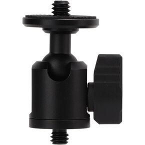 Aluminum Alloy Ball Head, 1/4 Inch Screw to 1/4 Inch Screw Ball Head for Camera Phone Tripod Photography