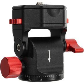 Metal Ball Head,360 Rotating Quick Release with 3/8in Thread and 1/4in to 3/8in Screw Adapter,Tripod Head,Up 6.6lbs/3kg Load,for Tripod,Monopod,Slider,DSLR Camera