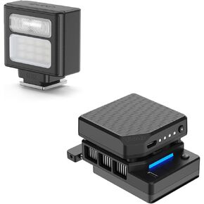 Ulanzi SL02 Mini Flash Speedlite مع ضوء الفيديو+Ulanzi CU01 كاميرا كاميرا كاميرا