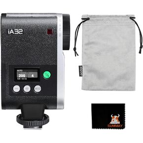 IA32 MINI Flash للتصوير الفوتوغرافي ، 8 مستويات الطاقة ، تصميم خفيف الوزن محمول