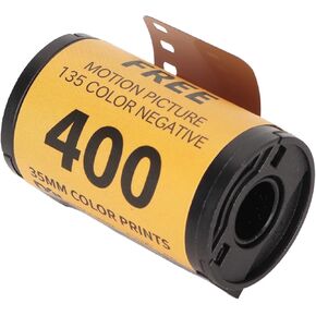 35mm Color Film 18 Exposures, ISO 320‑400, Fine, Wide Exposure Latitude, Carbon Removal, Color Negative Film, for 135 Cameras, Seize Photos in Any Condition