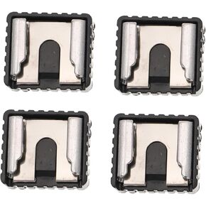 Angoily 4Pcs Hot Shoe Mount Flash Bracket Adapter Threaded Socket for Camera Compatible with LED Light for Photography and Lighting Setup