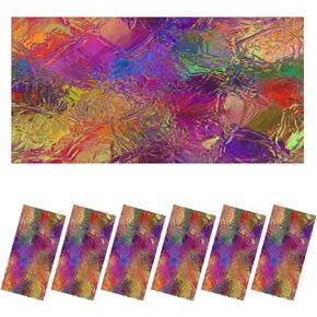 6 Pack Fluorescent Light Covers for Ceiling Light, Colorful Light Filters for Classroom Office Home, 4' x 2' Decorative Magnetic Light Cover