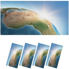 4 Pack Fluorescent Light Covers for Ceiling Light, Star Trail Taken Cape Hong Kong Light Filters for Classroom Office Home, 4' x 2' Decorative Magnetic Light Cover