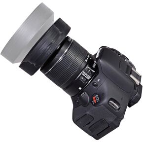 72mm Collapsible Rubber Lens Hood Compatible with Canon, Nikon, Sony, Samsung, Olympus, Pentax, Fujifilm, and Panasonic Lens