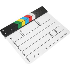 30 x 25 cm Movie Acrylic Clapperboard Professional Director Action Clap Film Photography Tool (PAV1CWE4)