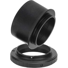 Telescope 2in T Mount Adapter and Camera Lens Adapter for F Mount Camera, Aluminum Alloy Design for Astrophotography Enthusiasts