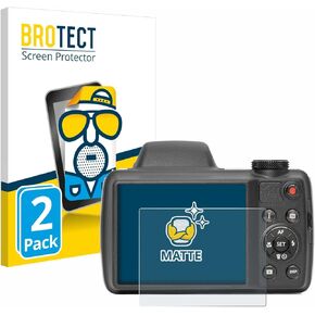 Screen Protector Anti-Glare Compatible with Kodak Pixpro AZ528 (2 Pack) Screen Protector Matte, Anti-Fingerprint Protection Film