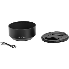 67mm Metal Screw-in Lens Hood for Nikon Z 85mm f/1.8S, for 85mm f/1.8G Lens, for Sony FE 85mm f/1.8 Lens Lens Shade+86mm Lens Caps
