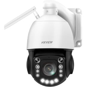 4K PTZ Camera Camera Outdoor مع ZOOM البصري 50X ، وعاء 360 درجة عالي السرعة و 90 درجة ، كاميرا WIFI 8 ميجابكسل مع رؤية ليلية 1200 قدم ، تتبع تلقائي ، شخص/مركبة/الحيوانات الأليفة ، RTSP