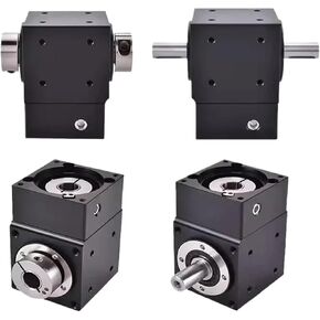 1pcs Commutator 90° Right Angle Steering Gear for 40mm Servo Nema 17 Stepper Motor T-Shaped L-Shaped Cross Shaped Reducer(Single Hole-5 Input)