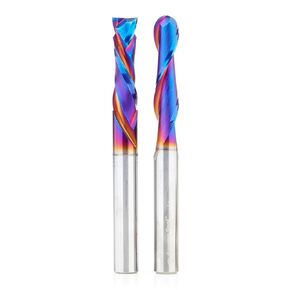 Amana Tool Spektra Extreme Tool Life Coated Solid Carbide CNC Signmaking Router Bit, AMS-199-K, 1/4 Inch Shank Pack