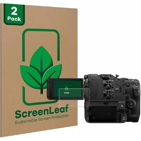 (2 Pack Screen Protector Compatible with Canon EOS C400 [Sustainable Screen Protection, Clear, Anti-Scratch]