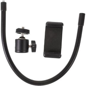 1Set Phone Tripod Holder Adapter Hose with Phone Clamp and Stable Ball Head for Smartphones Durable Tripod Accessories