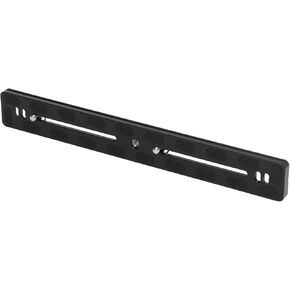 30cm Aluminum Alloy DSLR Camera Sliding Plate with 1/4in 3/8in Screw Holes for Mount Standard