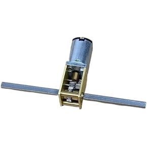 DC 6-12V N20 Full Metal Gearbox Gear Reducer Electronic Starter 28.7mm Long Shaft Dual Shaft DIY Model Train Toy Car(12V 381RPM)