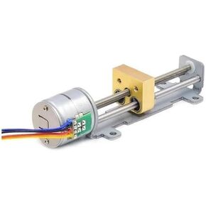 DC 5V/ 12V LED LIDE COPPER NUT SLIDER STEPPER STEPPER Electronic Starter 2-Phase 4-Ware 22mm/ 35mm/ 55mm/ 80mm Stroke DIY 3D Printer (C 80mm Stroke)