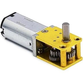 N30 Full Metal Gearbox Gear Electronic Starter DC 3V-12V 4RPM-380RPM Slow Speed High Torque with self-Locking DIY Robot Car(C 13RPM-53RPM)