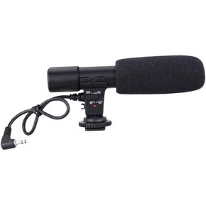 1PC Professional Camera Microphone for Audio Recording Dual Head Interview Mic with Pickup Range High Definition for Filmmaking and Vlogging