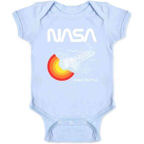 Pop Threads Space Shuttle Diagram NASA Approved Baby Toddler Kids Girl Boy T-Shirt