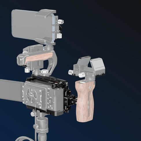 قفص الكاميرا لـ ZV-E10 II مع حذاء البرد السريع ARCA-SWISS متوافق مع TRUPOD RS4/RS4 Pro Gimbal ARCA (أسود) in Kuwait
