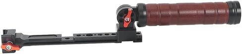 Feichao Wooden Handheld Gimbal Handle Handle Kit قابلة للطي مع 1/4 3/8 مؤشر ترابط حذاء بارد متوافق مع RS2/RS3/RS3 Pro/RS4 Pro/RS3 Mini/RS4 Mini Stabilizer (مجموعة مقبض مزدوجة B) in Kuwait