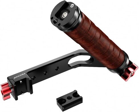 Feichao Wooden Side Handheld Gimbal Handle Grip 360 ° قابل للتعديل ، 1/4 خيط ، حامل حذاء بارد متوافق مع RS2/RS3/RS3 Pro/RS4 Pro/RS3 Mini/RS4 Mini Stabilizer (مجموعة A) in Kuwait