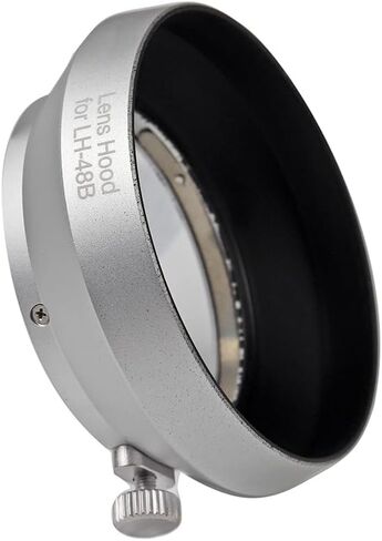 LH-48B Metal Lens Hood for Olympus M. Zuiko Digital 17mm F1.8 Lens LH-48B Camera Lens (Sliver) in Kuwait