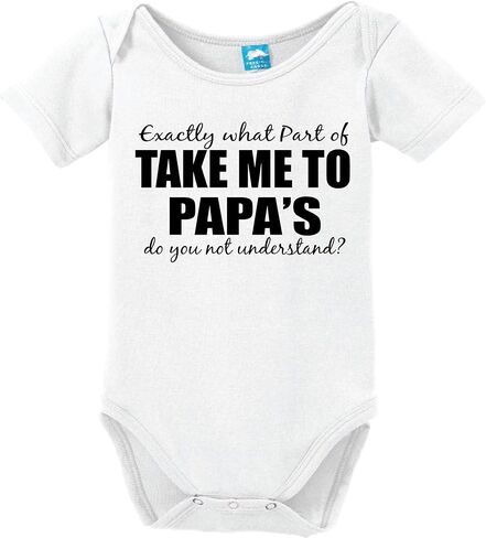 Take me to Papas Funny Bodysuit Baby Romper in Saudi Arabia